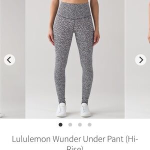 lululemon athletica Miss Mosaic Black crop Leggings